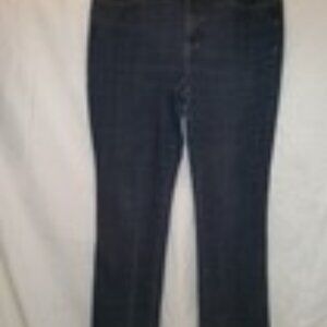 St. John's Bay Jeans Straight Leg mid Rise Blue Denim Women's Size 12S Short